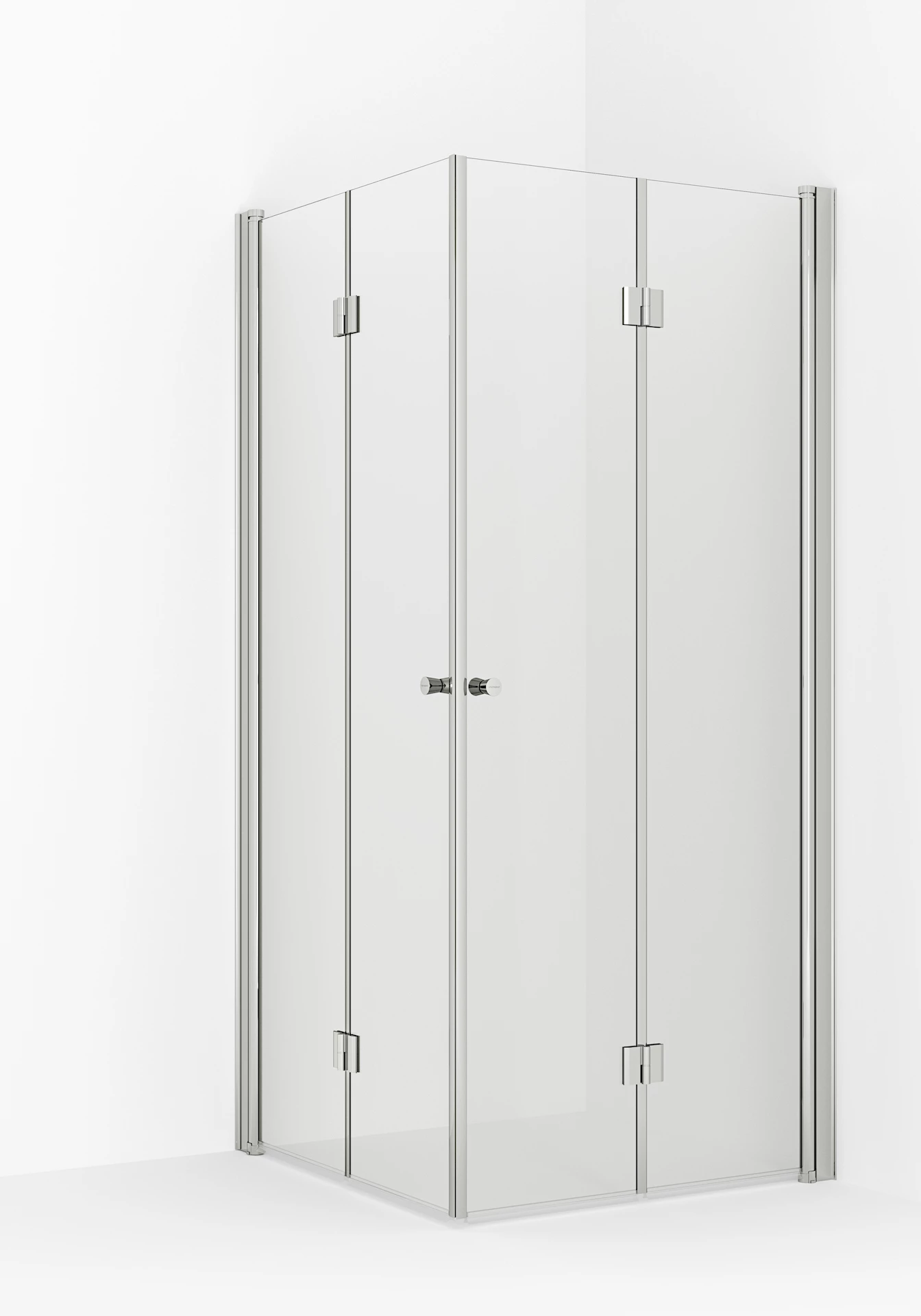 NRF6316538 - Liam leddet dusjdør V, sølv/klart - 