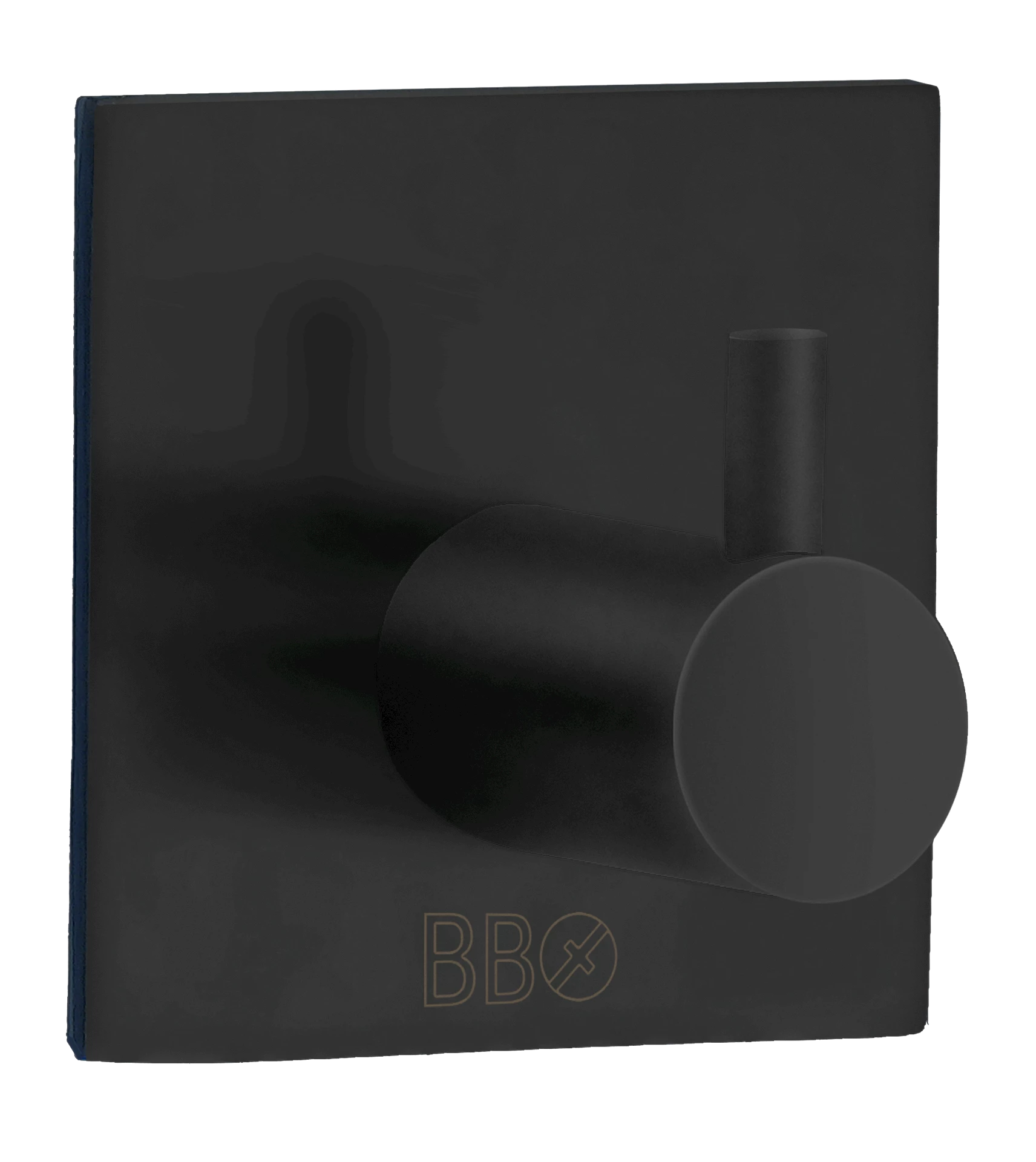 ARTBB1105 - Beslagsboden enkel krok, sort - 