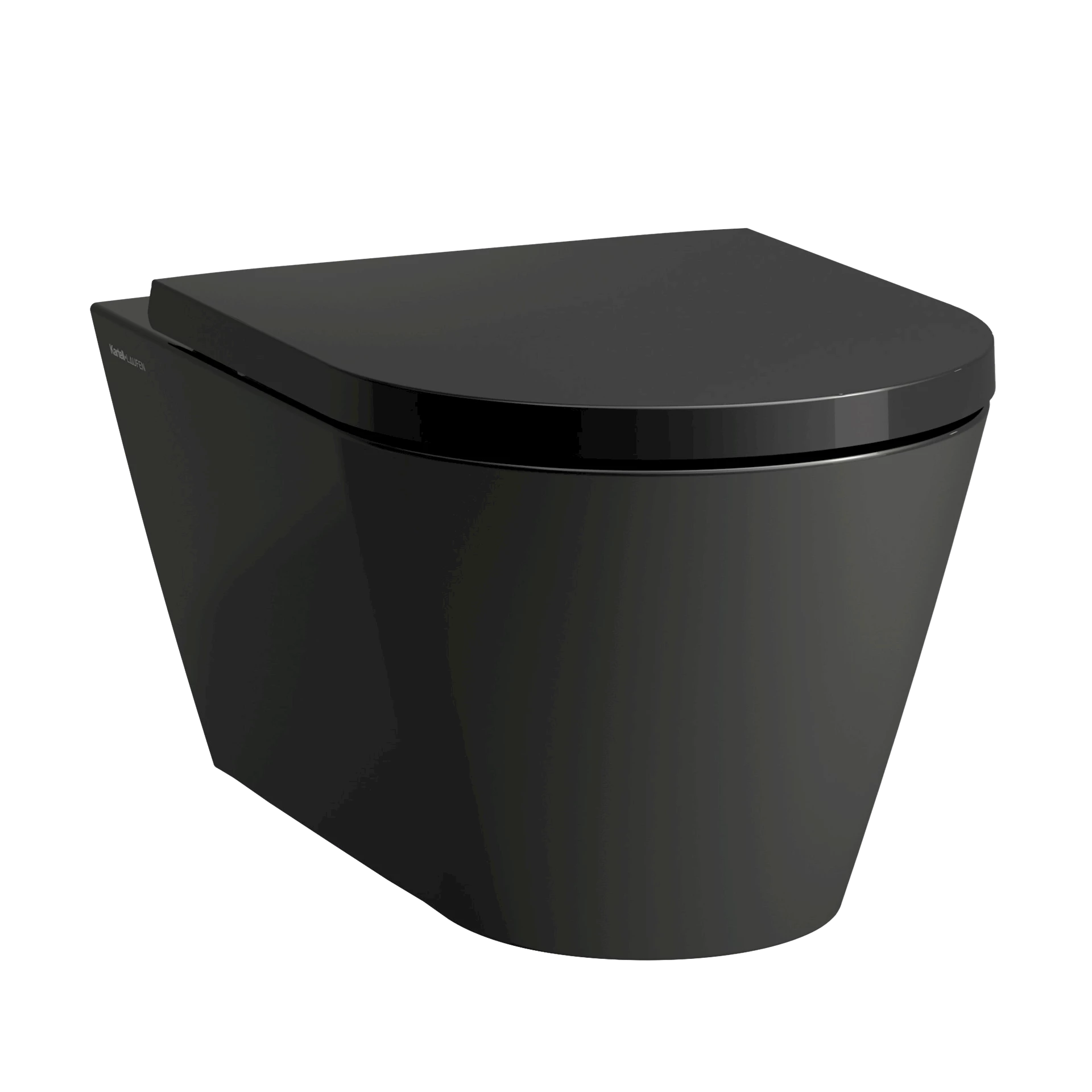 NRF6157323 - KARTELL • LAUFEN rimless veggskål, sort matt - 