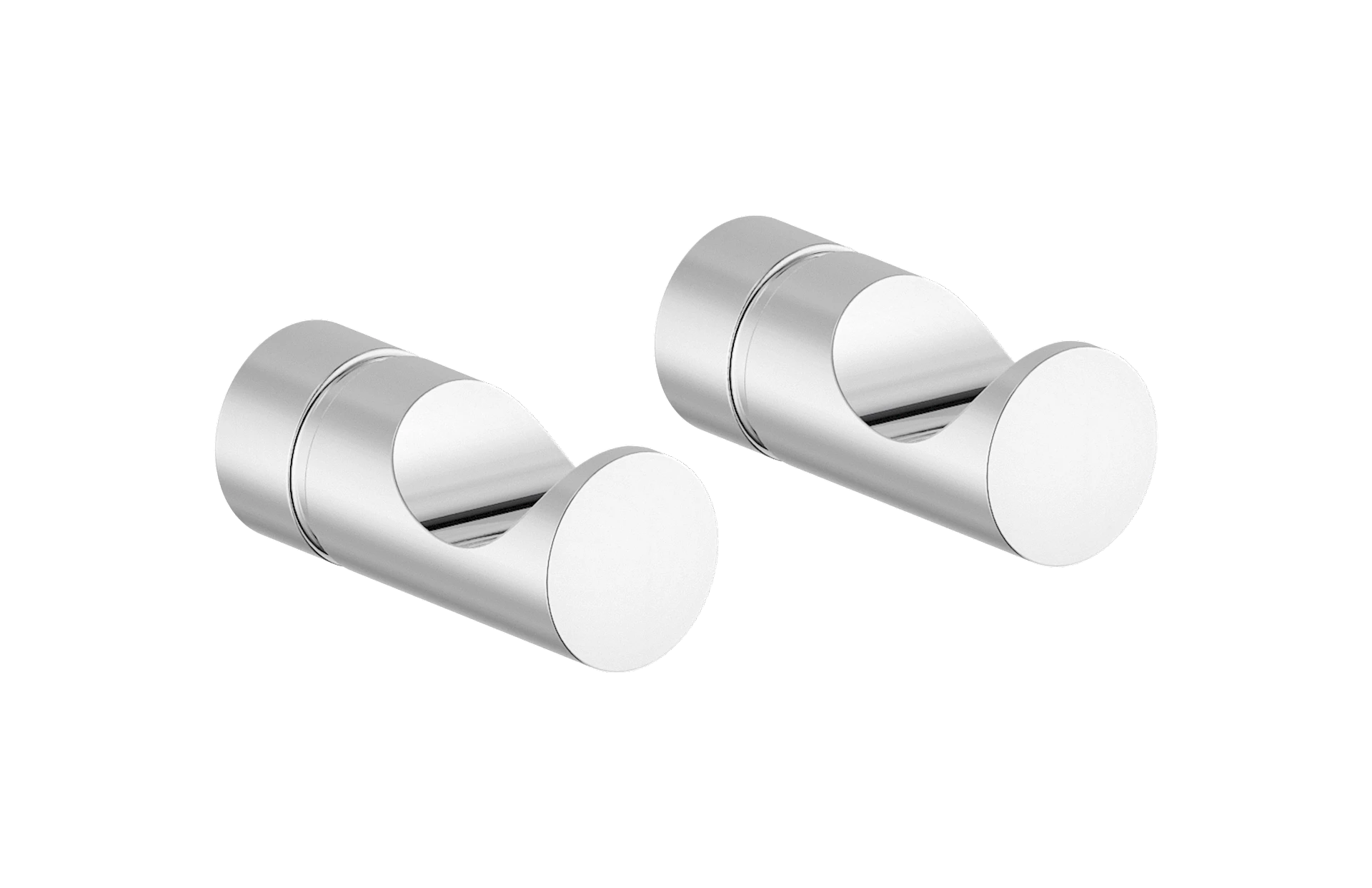 NRF7502026 - Silhouet håndklekroker 2 stk, krom - 